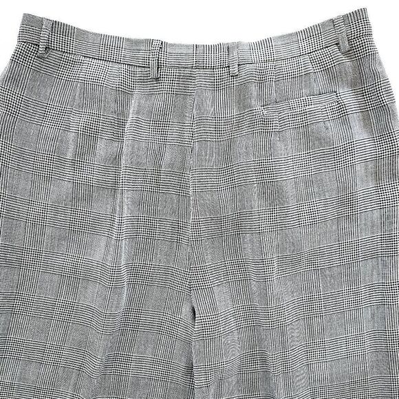 Vintage Garfield & Marks Plaid Light Weight High Rise Relaxed Fit Trousers 16 - Picture 7 of 10